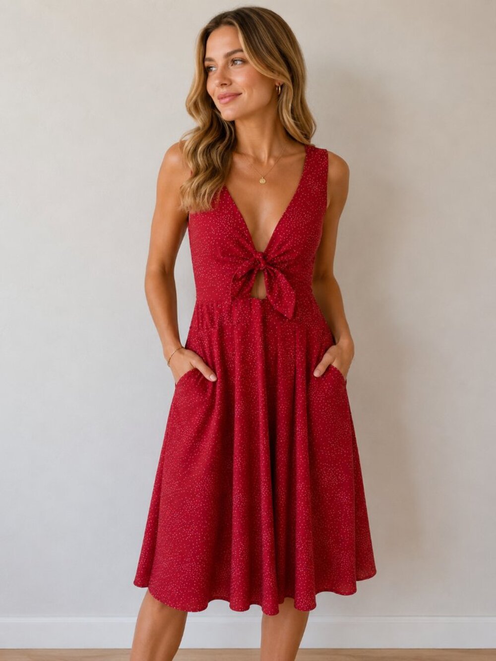 ❤️ Hutch Red Fit & Flare Dress | Size XS ❤️